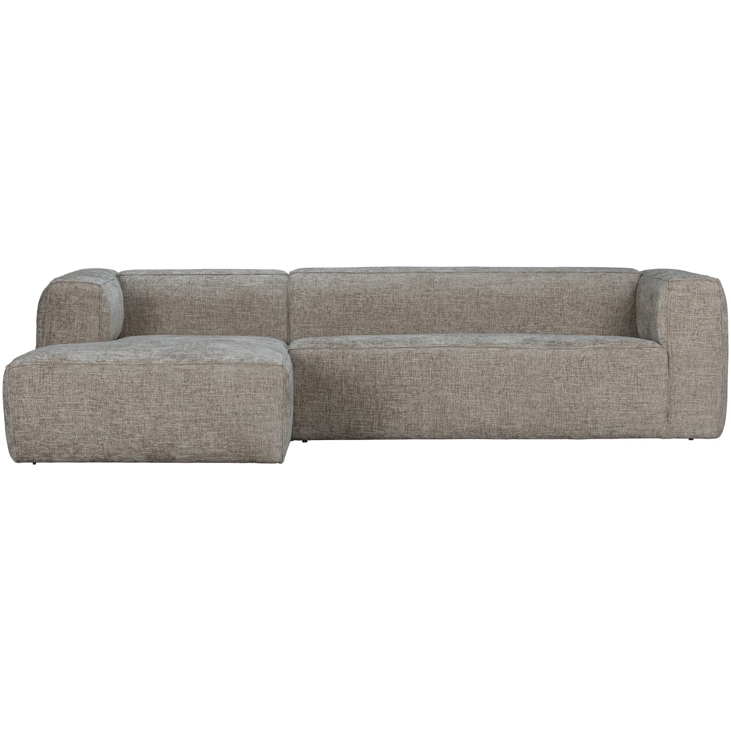 Kampinė sofa BEAN, kairė, Melange Travertin audinys