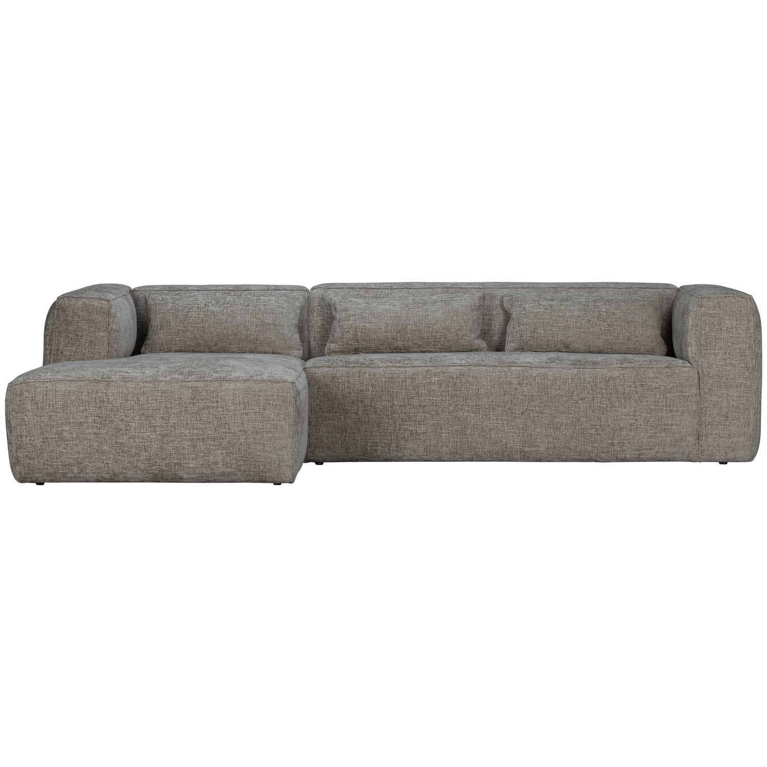 Kampinė sofa BEAN, kairė, Melange Travertin audinys