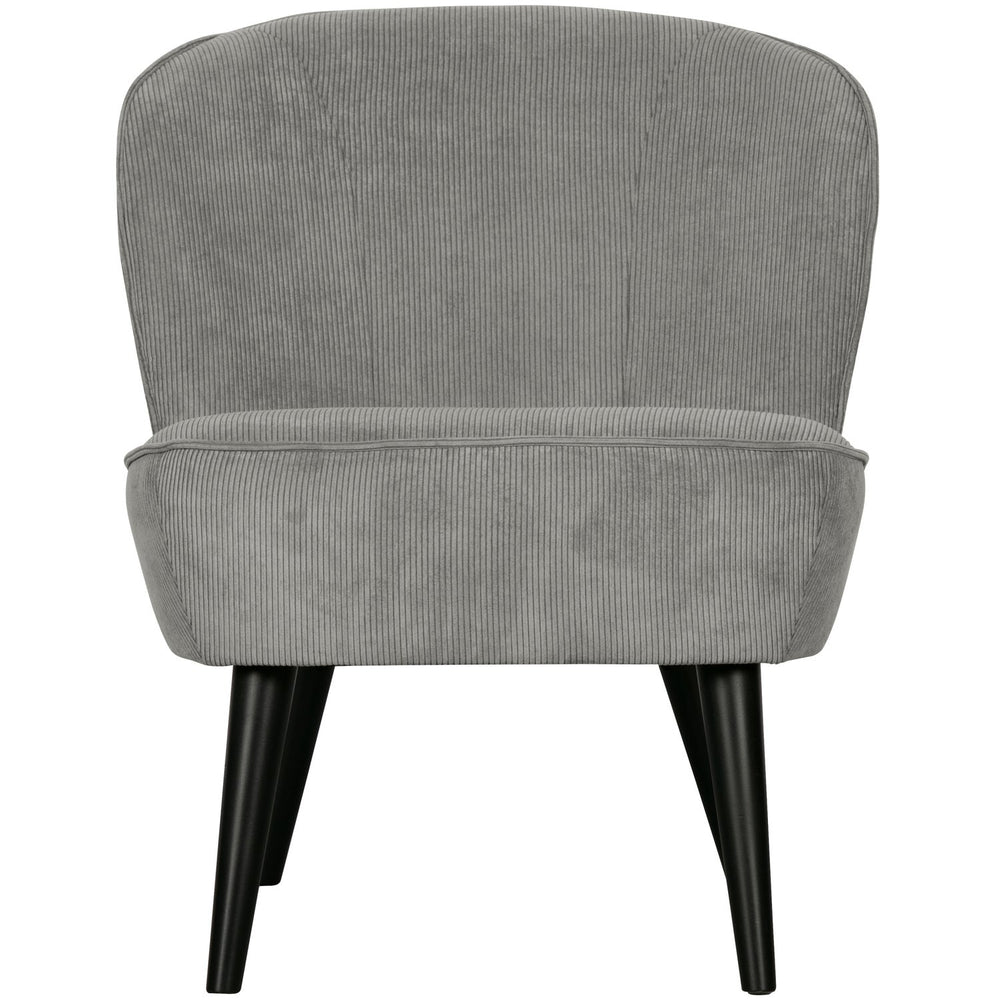 Fotelis SARA, rumbelinis audinys sendintos žalios