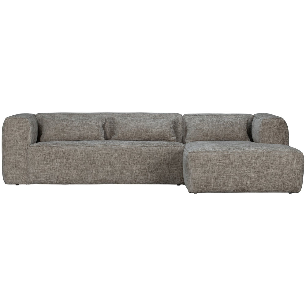 Kampinė sofa BEAN, dešinė, audinys, Melange Travertin