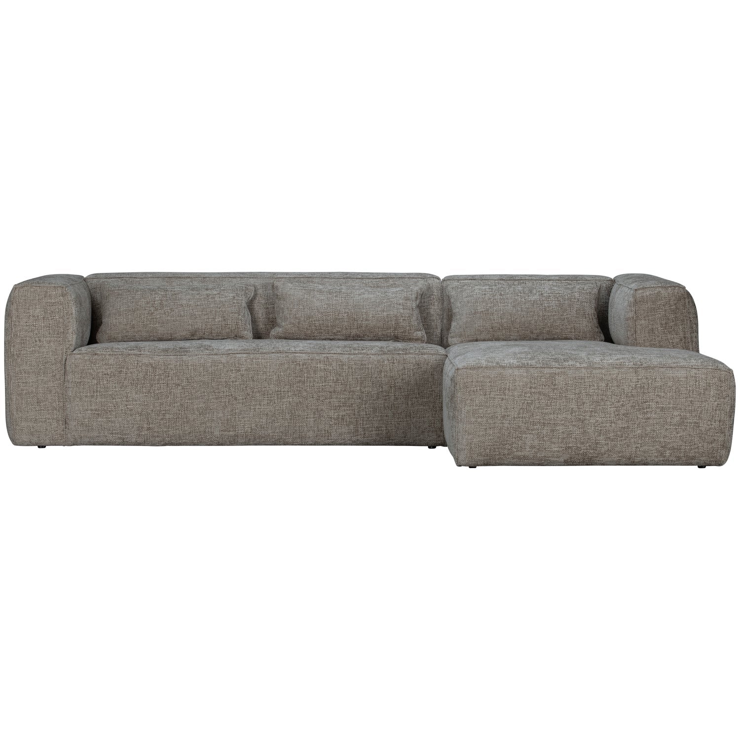 Kampinė sofa BEAN, dešinė, audinys, Melange Travertin