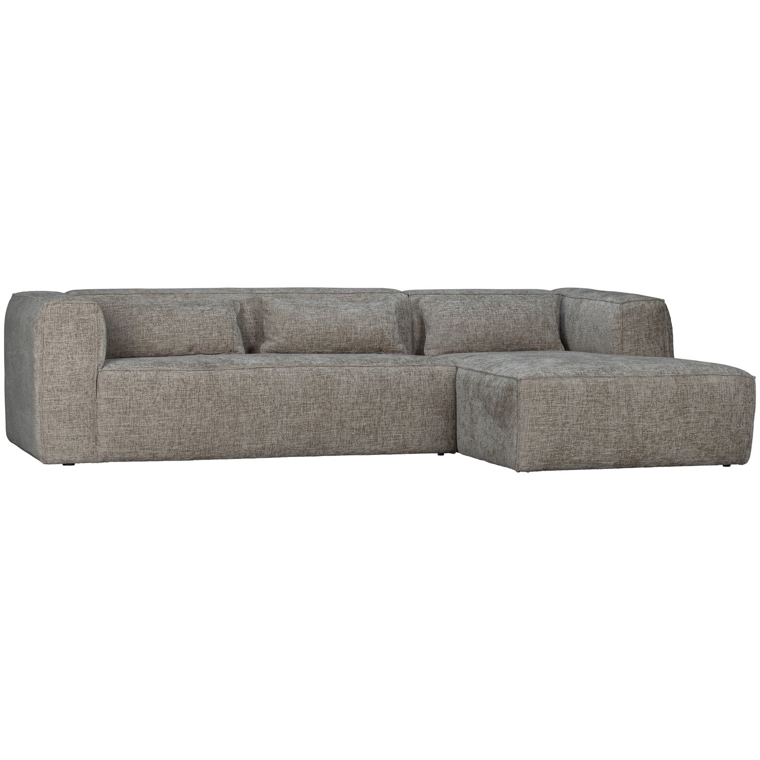 Kampinė sofa BEAN, dešinė, audinys, Melange Travertin