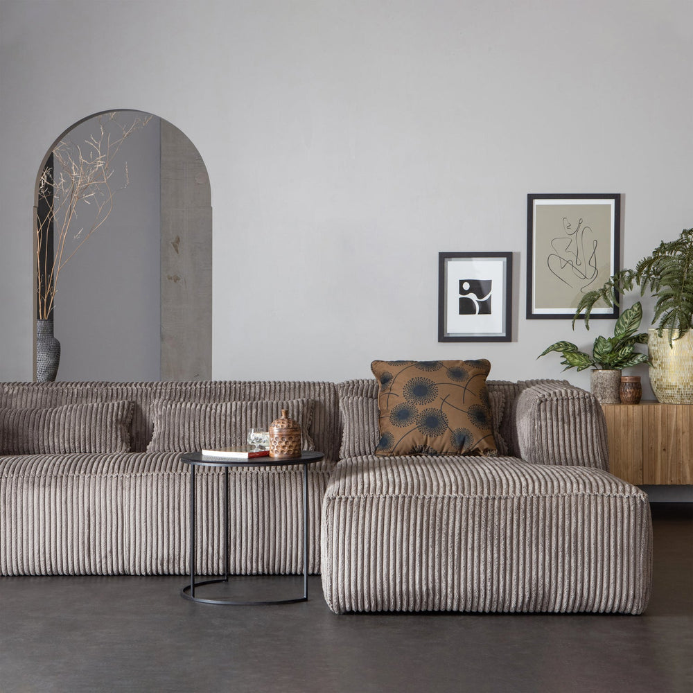 Corner sofa BEAN, right, fabric, Terrazzo