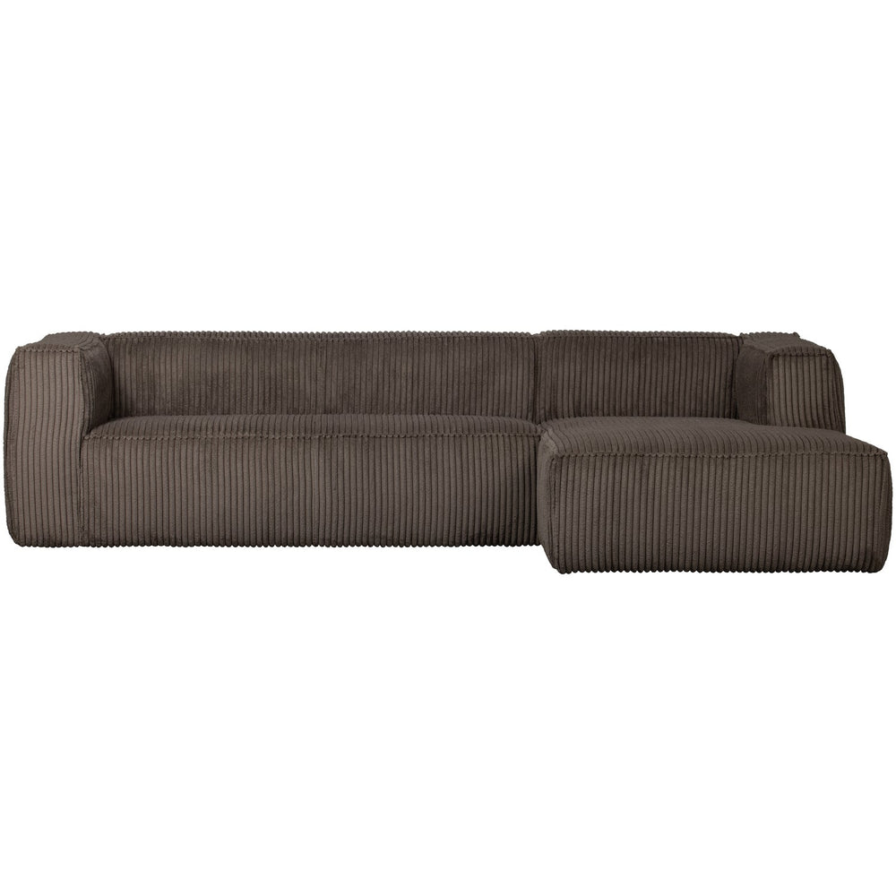 Kampinė sofa BEAN, dešinė, audinys, Mud
