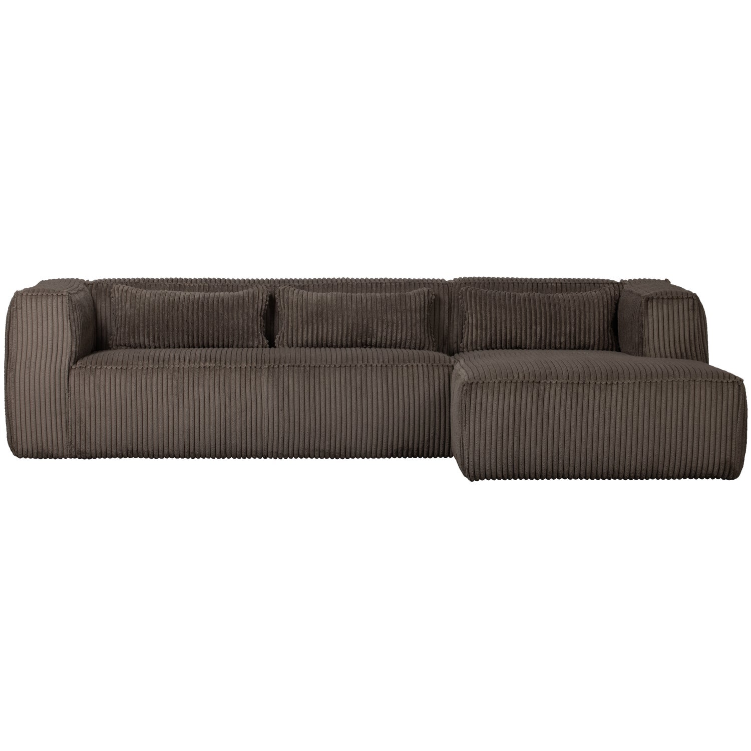 Kampinė sofa BEAN, dešinė, audinys, Mud