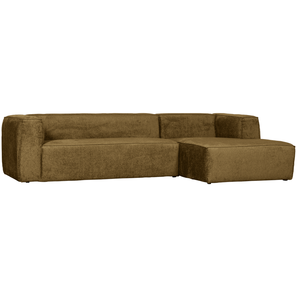 Corner sofa BEAN, right, velour, Spices