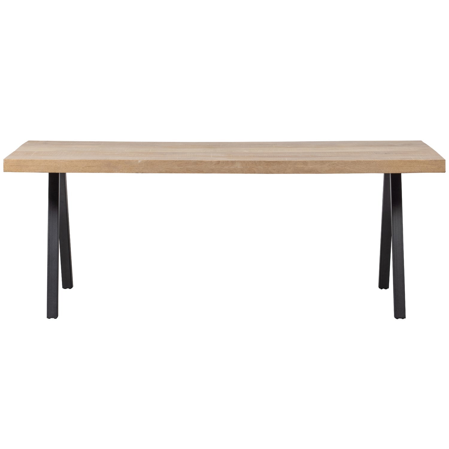 Valgomojo stalas TABLO, mango 180x90 cm, kvadratinės kojos