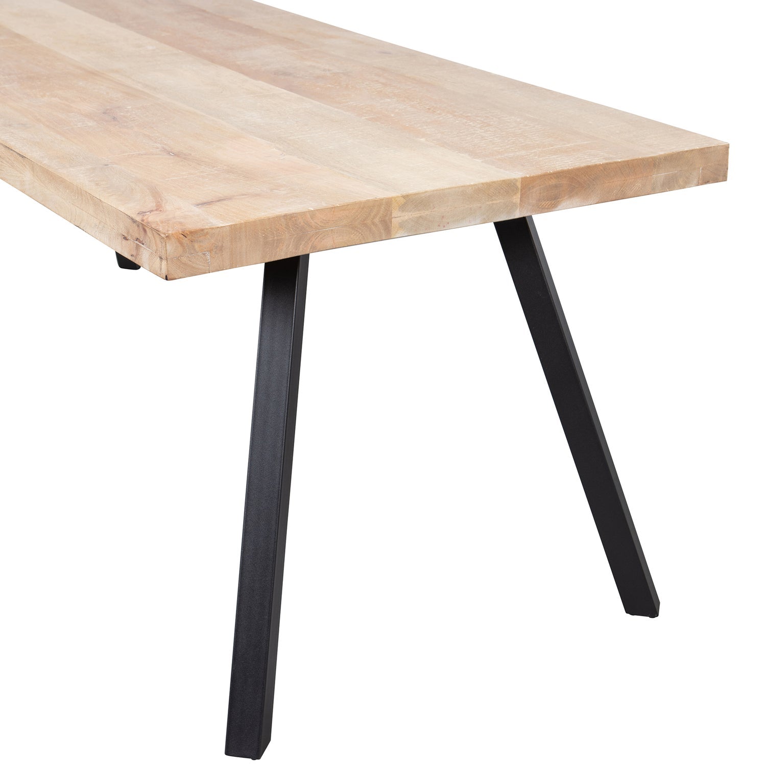 Valgomojo stalas TABLO, mango 180x90 cm, kvadratinės kojos