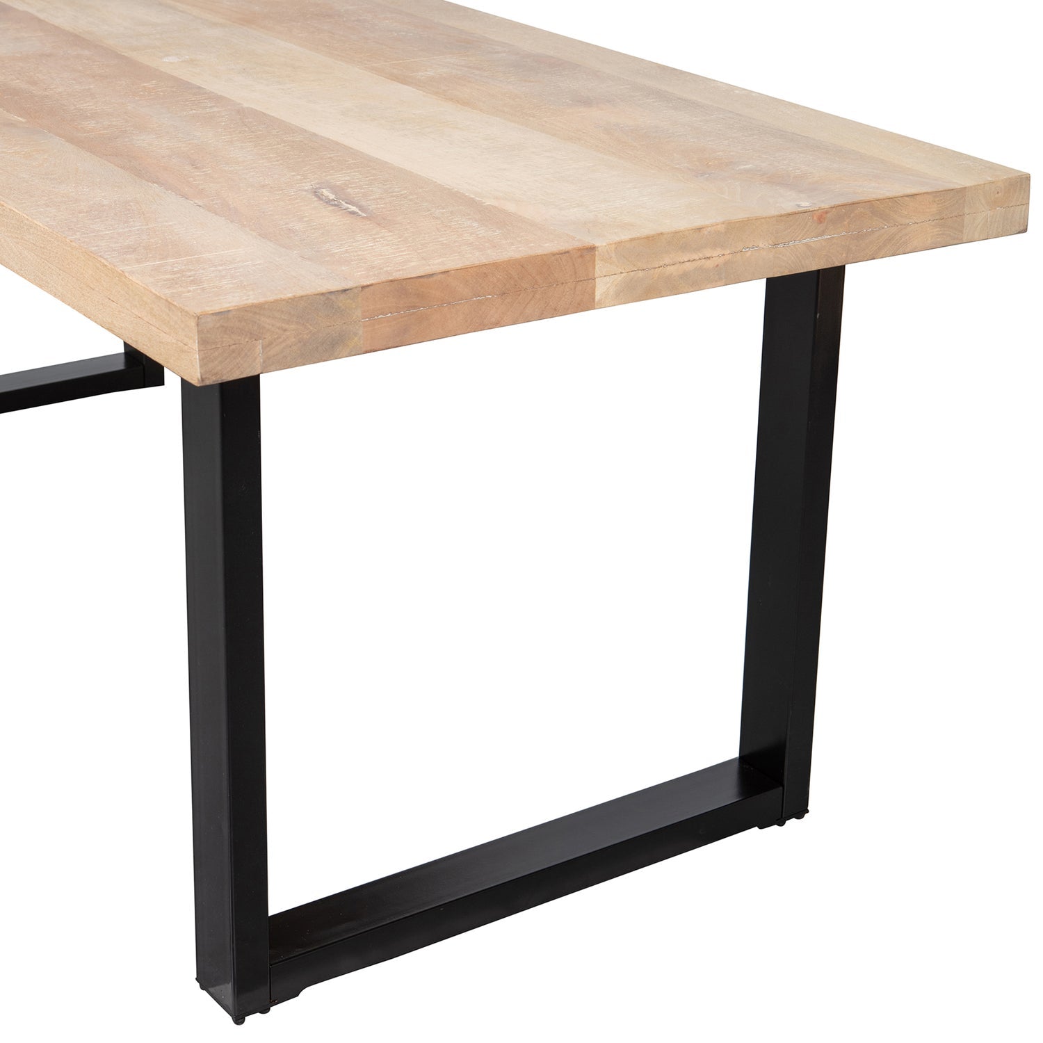 Valgomojo stalas TABLO, mango 180x90 cm, U kojos
