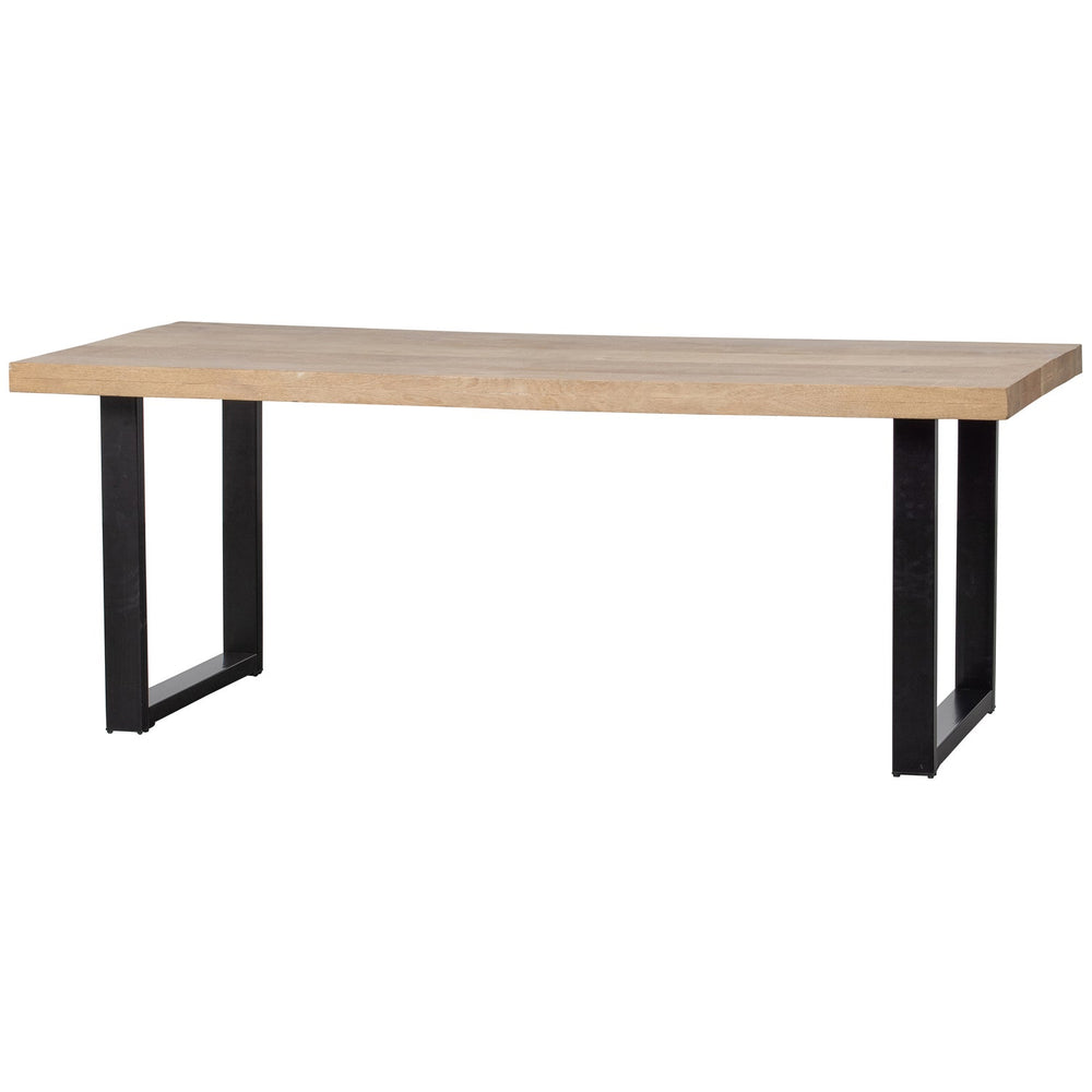 Valgomojo stalas TABLO, mango 180x90 cm, U kojos