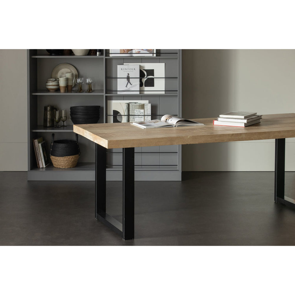 Valgomojo stalas TABLO, mango 180x90 cm, U kojos