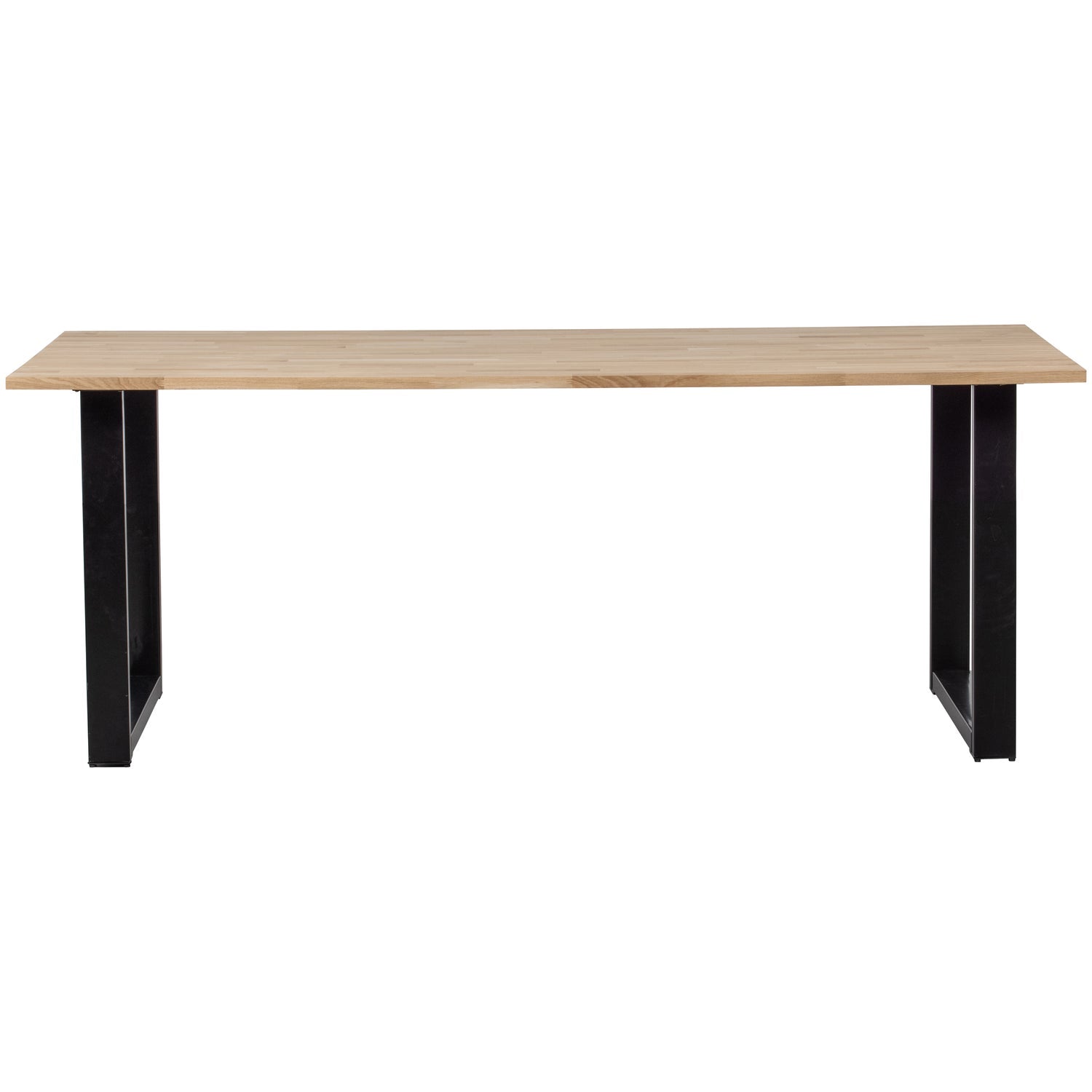 Stalas TABLO, ąžuolas 200x90 U juodos