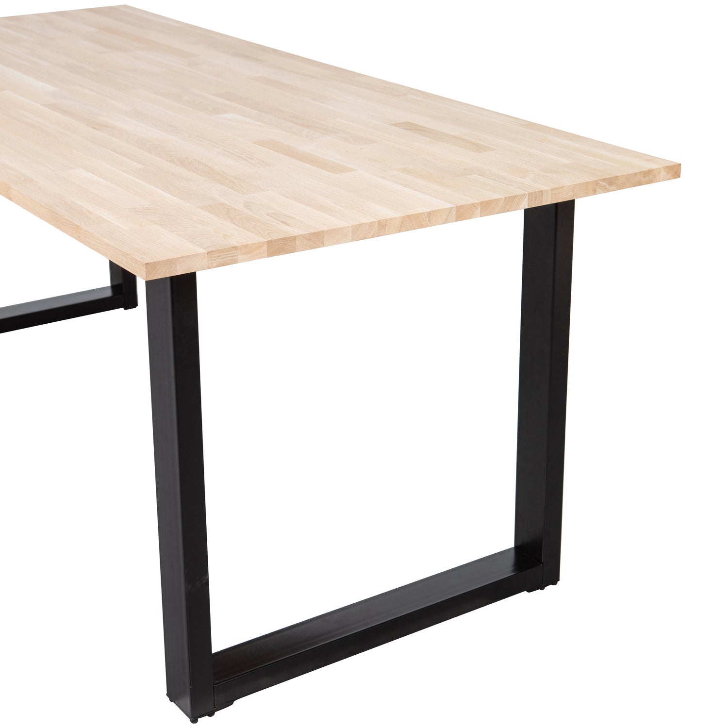 Stalas TABLO, ąžuolas 200x90 U juodos