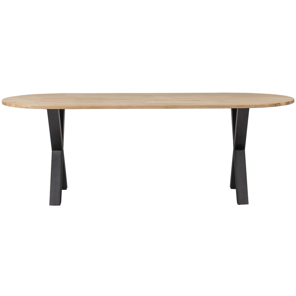 Stalas TABLO, ąžuolas ovalus 220x90 Alkmaar