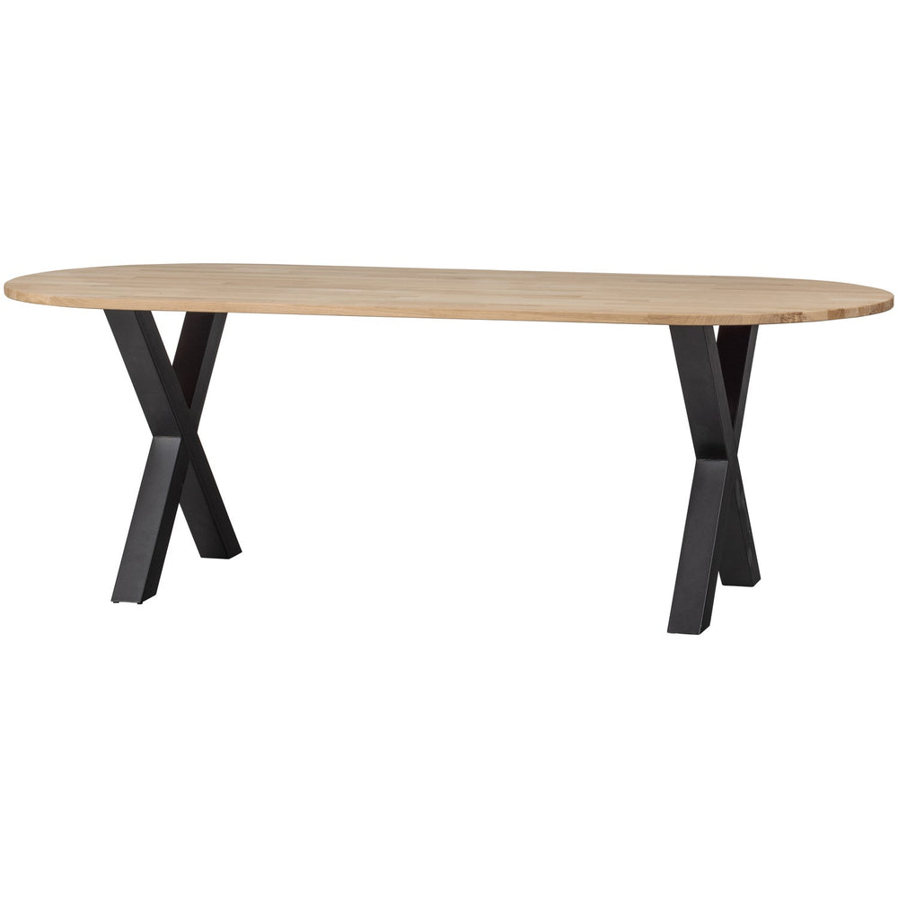 Stalas TABLO, ąžuolas ovalus 220x90 Alkmaar