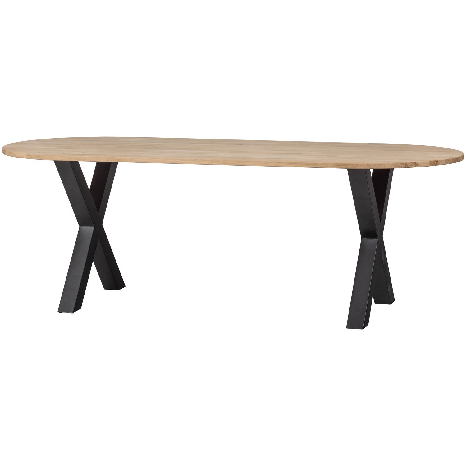 Stalas TABLO, ąžuolas ovalus 220x90 Alkmaar