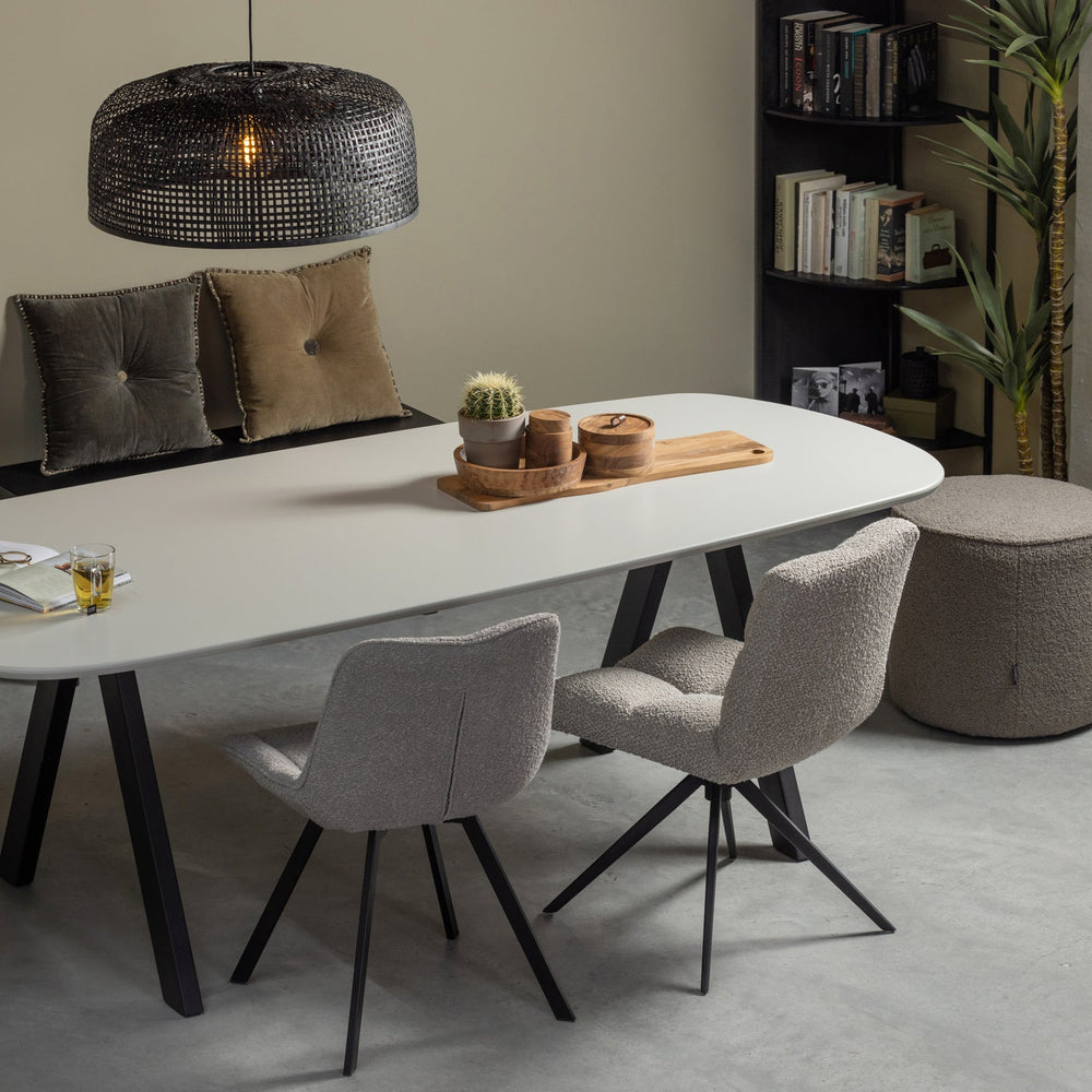 Bench IMME, pine wood, black