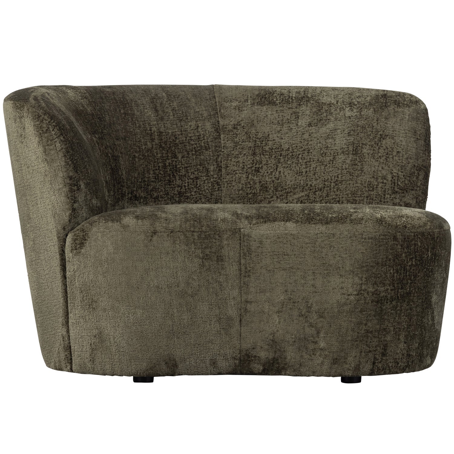 Maža sofa STONE, kairė, šiltai žalia