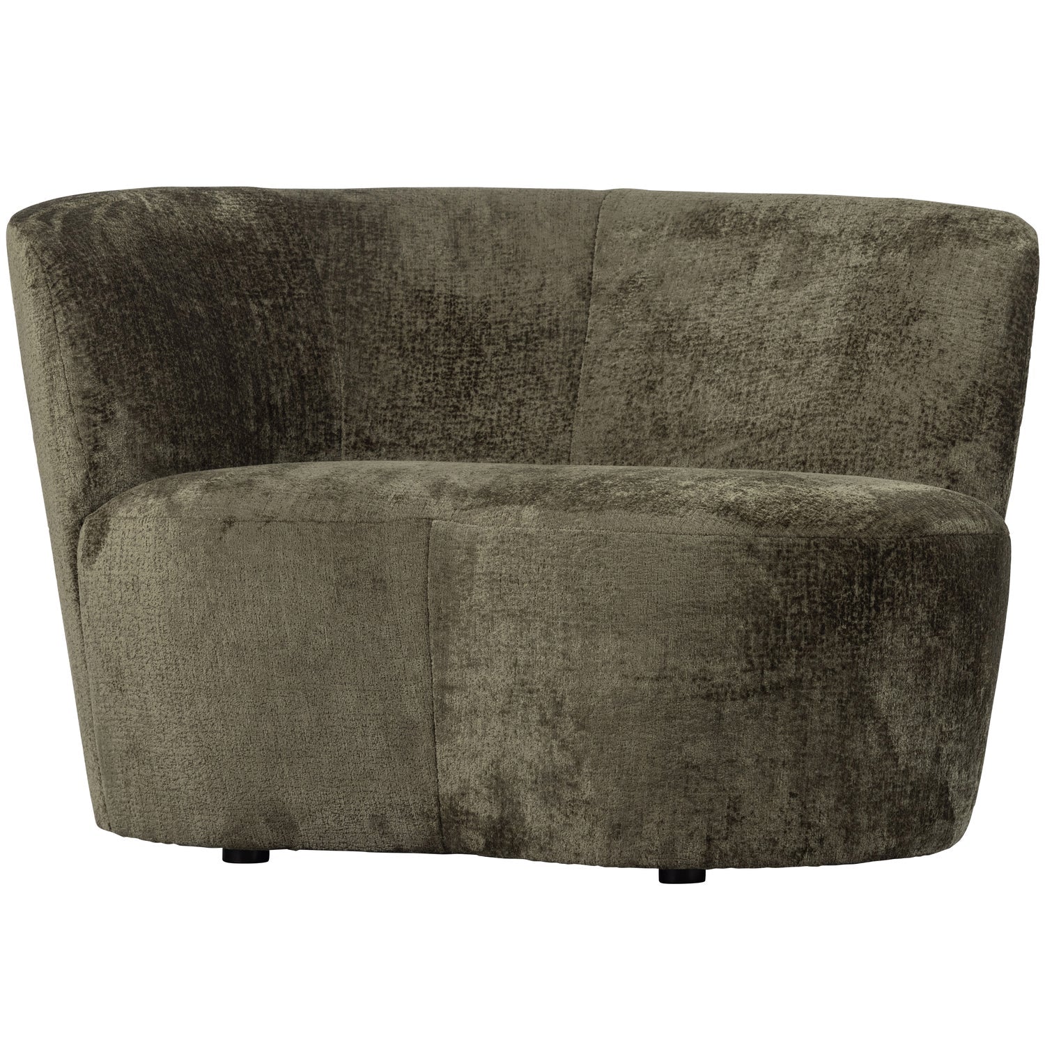 Maža sofa STONE, kairė, šiltai žalia