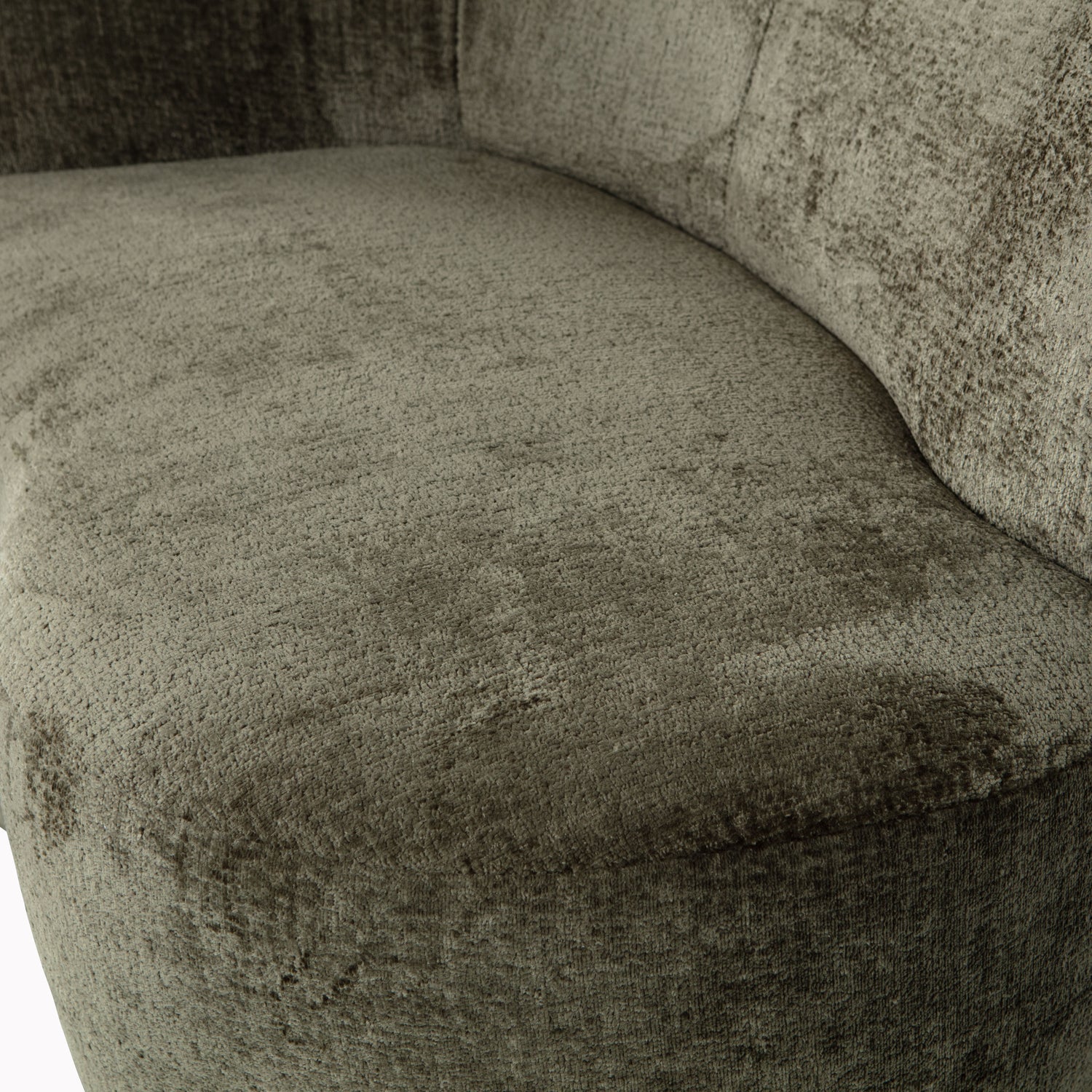 Maža sofa STONE, kairė, šiltai žalia