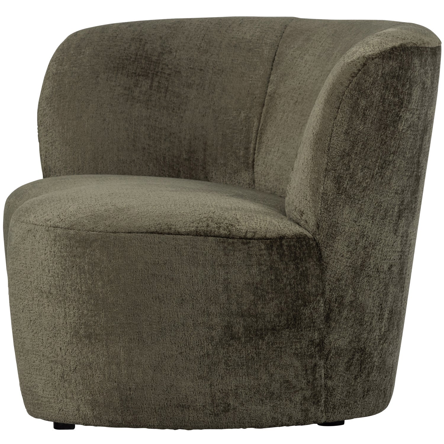 Maža sofa STONE, kairė, šiltai žalia
