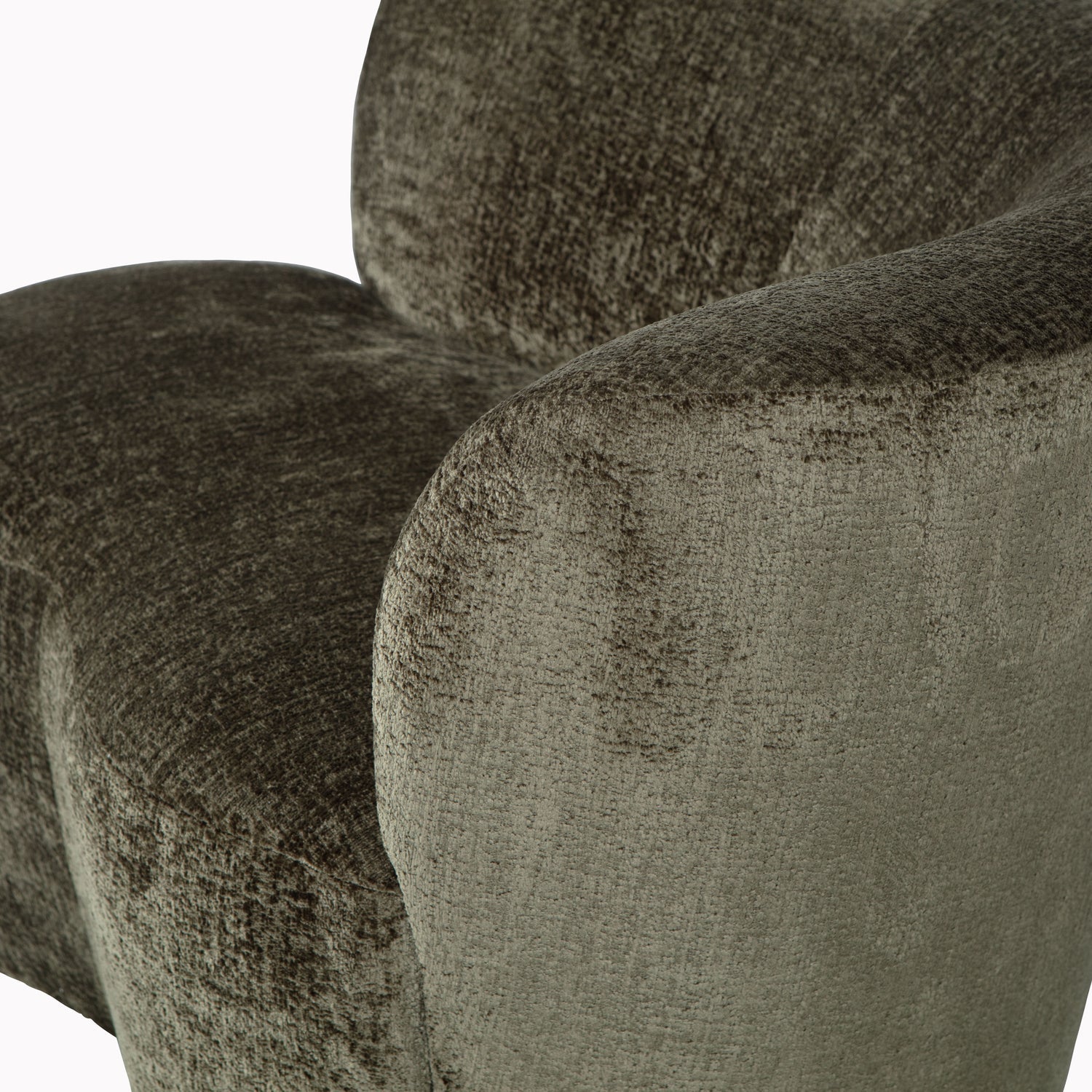 Maža sofa STONE, dešinė, šiltai žalia