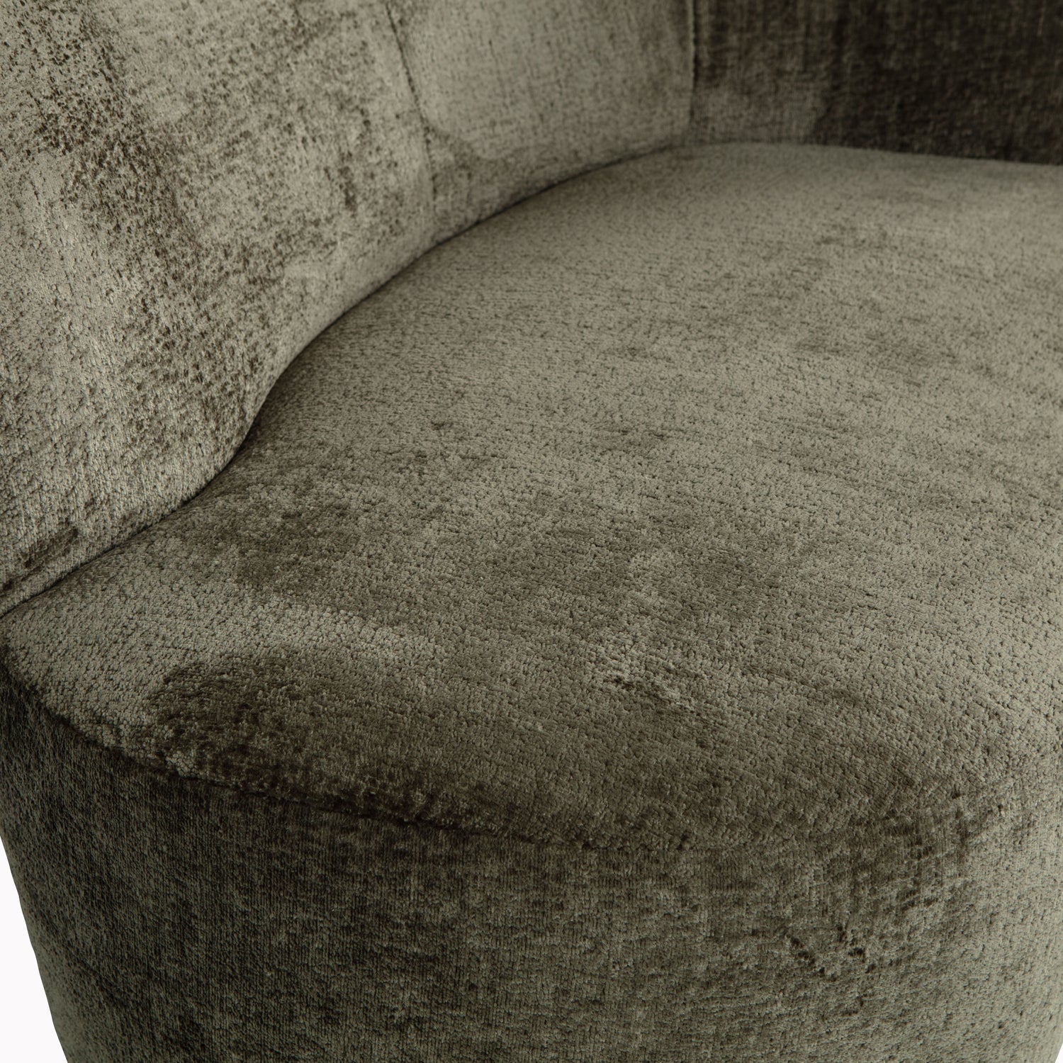 Maža sofa STONE, dešinė, šiltai žalia
