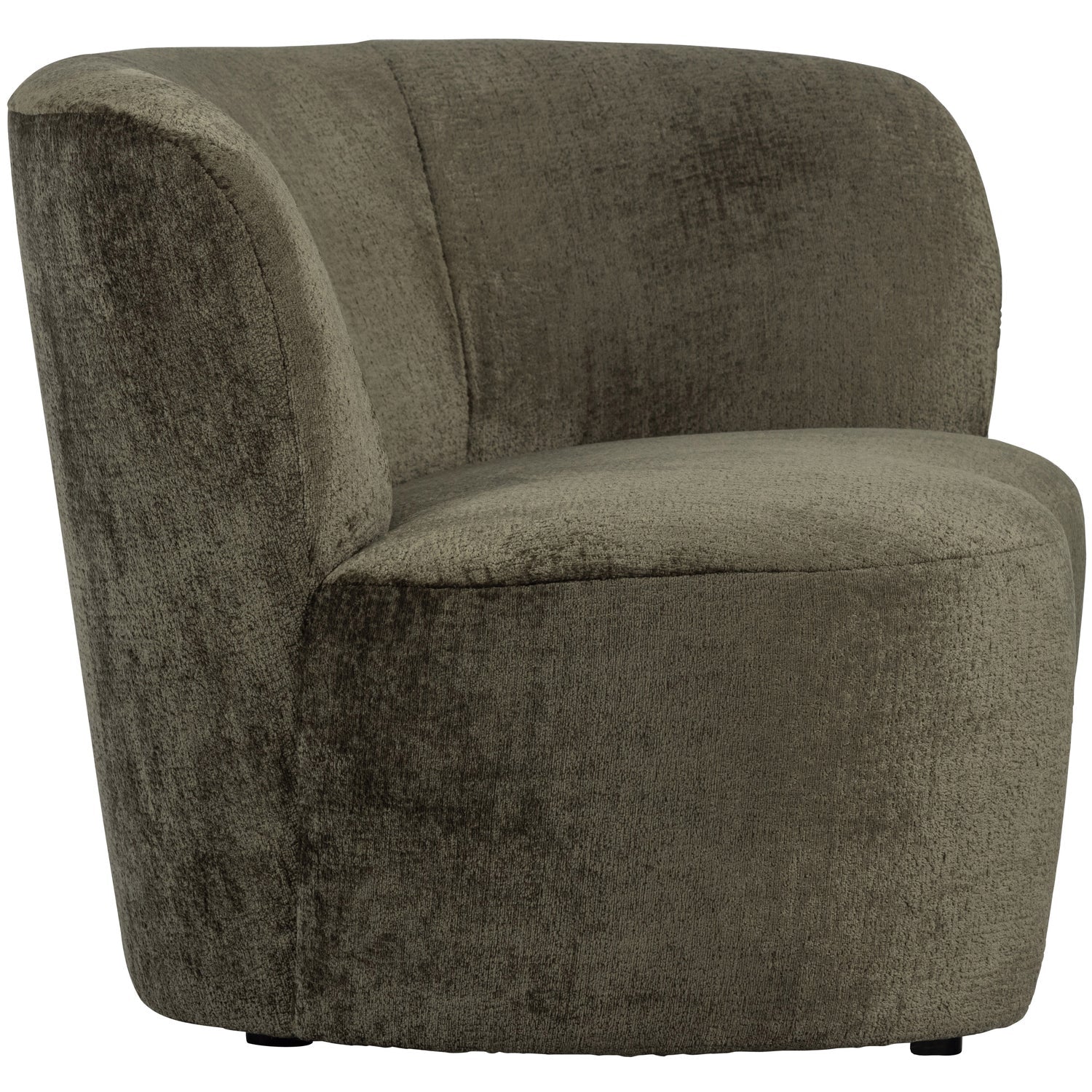 Maža sofa STONE, dešinė, šiltai žalia