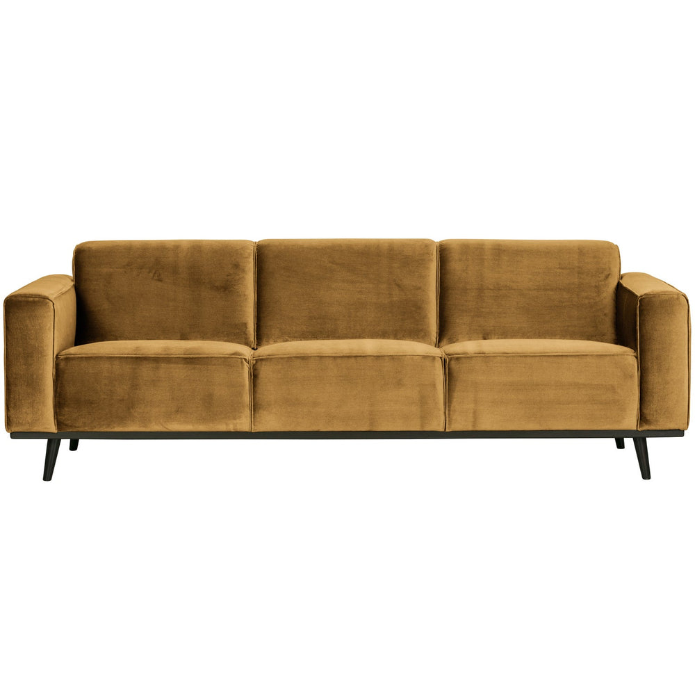 Sofa STATEMENT 3-vietė 230 cm, veliūras medaus geltona
