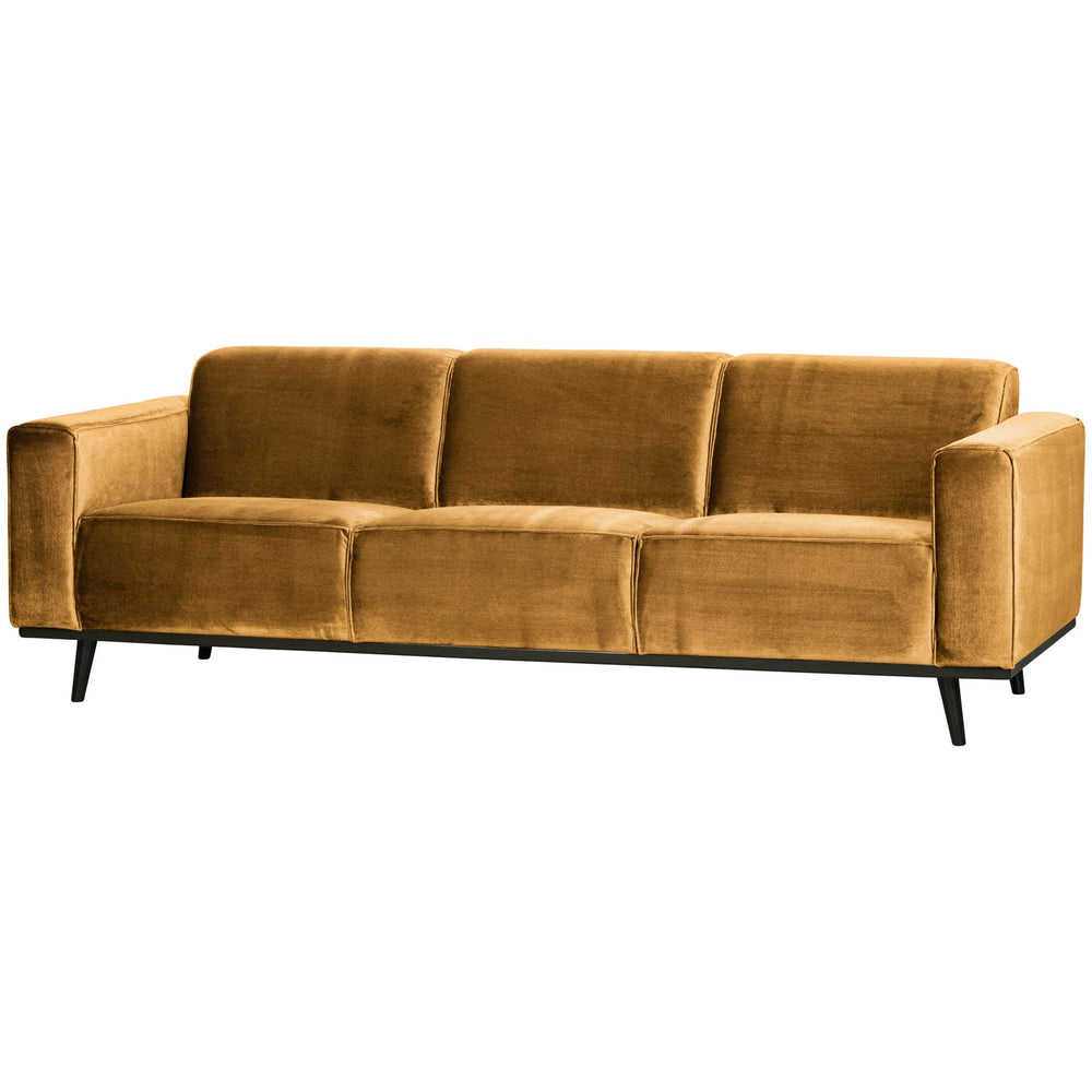 Sofa STATEMENT 3-vietė 230 cm, veliūras medaus geltona
