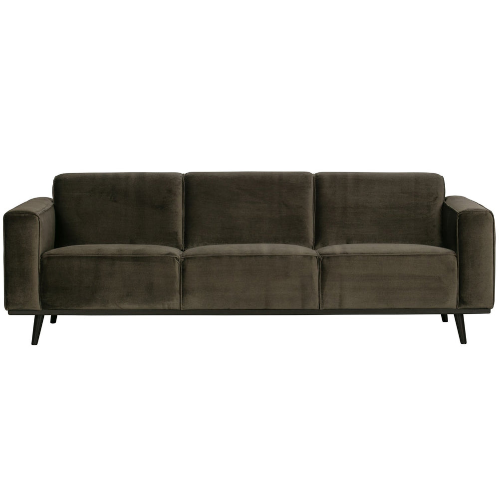 Sofa STATEMENT 3-vietė 230 cm, veliūras šilta žalia