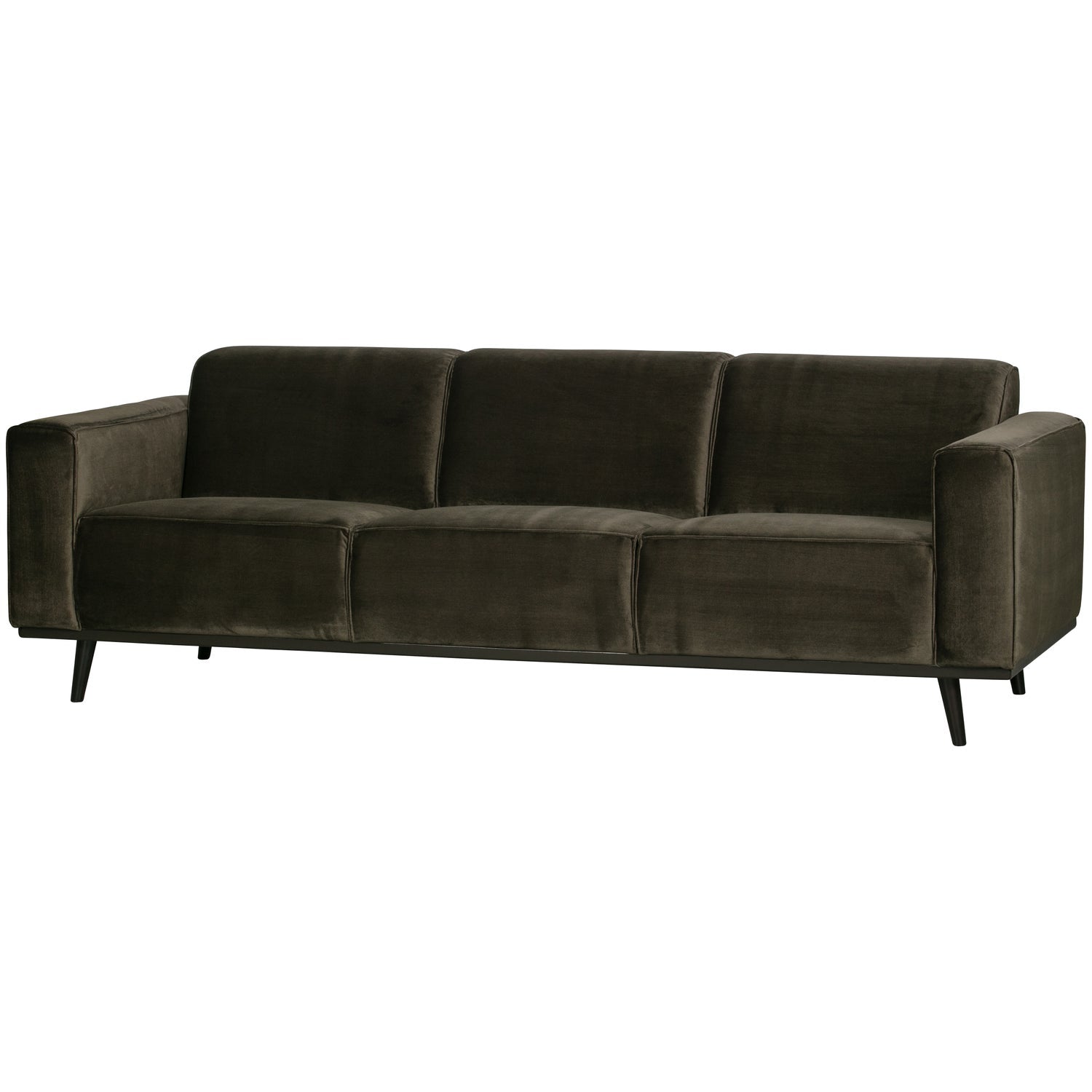 Sofa STATEMENT 3-vietė 230 cm, veliūras šilta žalia