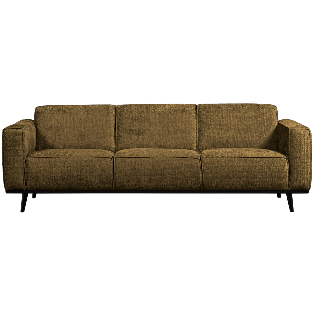 Sofa STATEMENT 3-vietė 230 cm, struktūrinis veliūras žalvaris