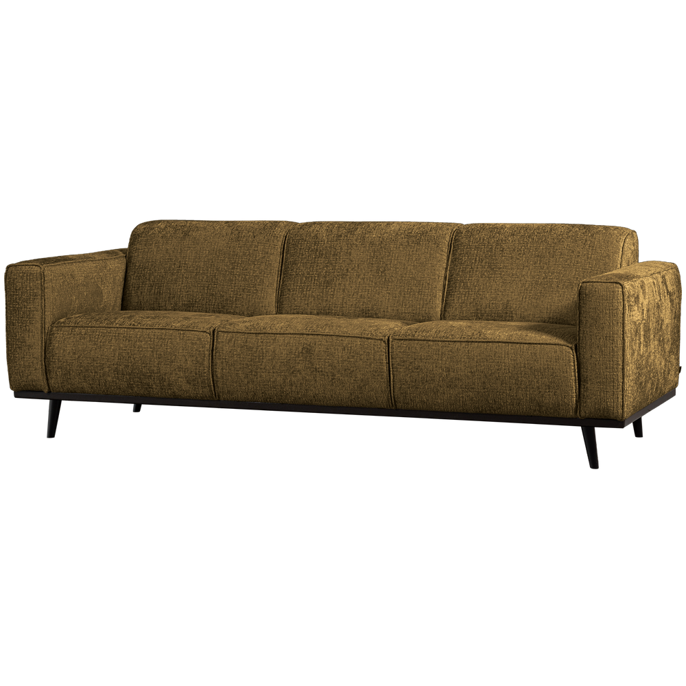 Sofa STATEMENT 3-vietė 230 cm, struktūrinis veliūras žalvaris