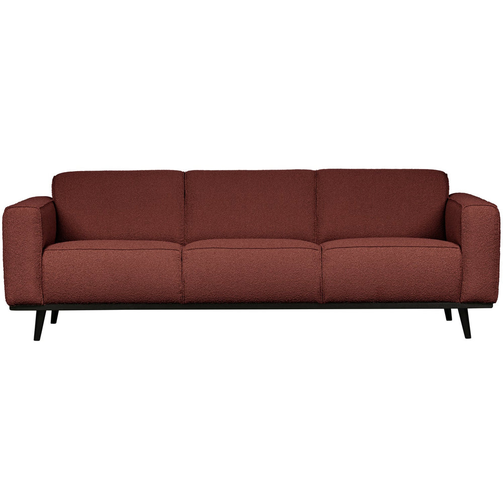 Sofa STATEMENT 3-vietė 230 cm, bouclé kaštonas ruda