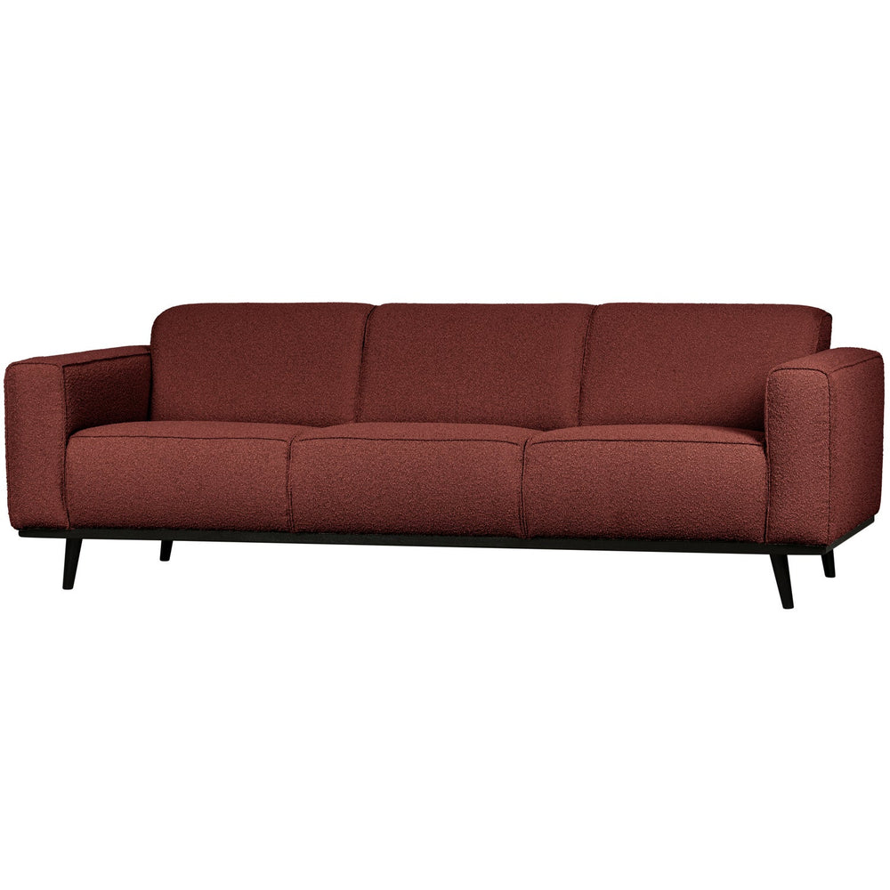 Sofa STATEMENT 3-vietė 230 cm, bouclé kaštonas ruda