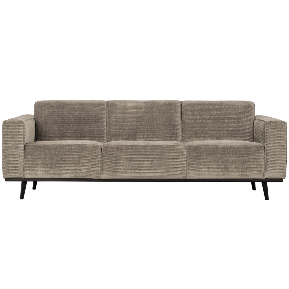 Sofa STATEMENT 3-vietė 230 cm, molio pilkumo reljefinė tekstūra