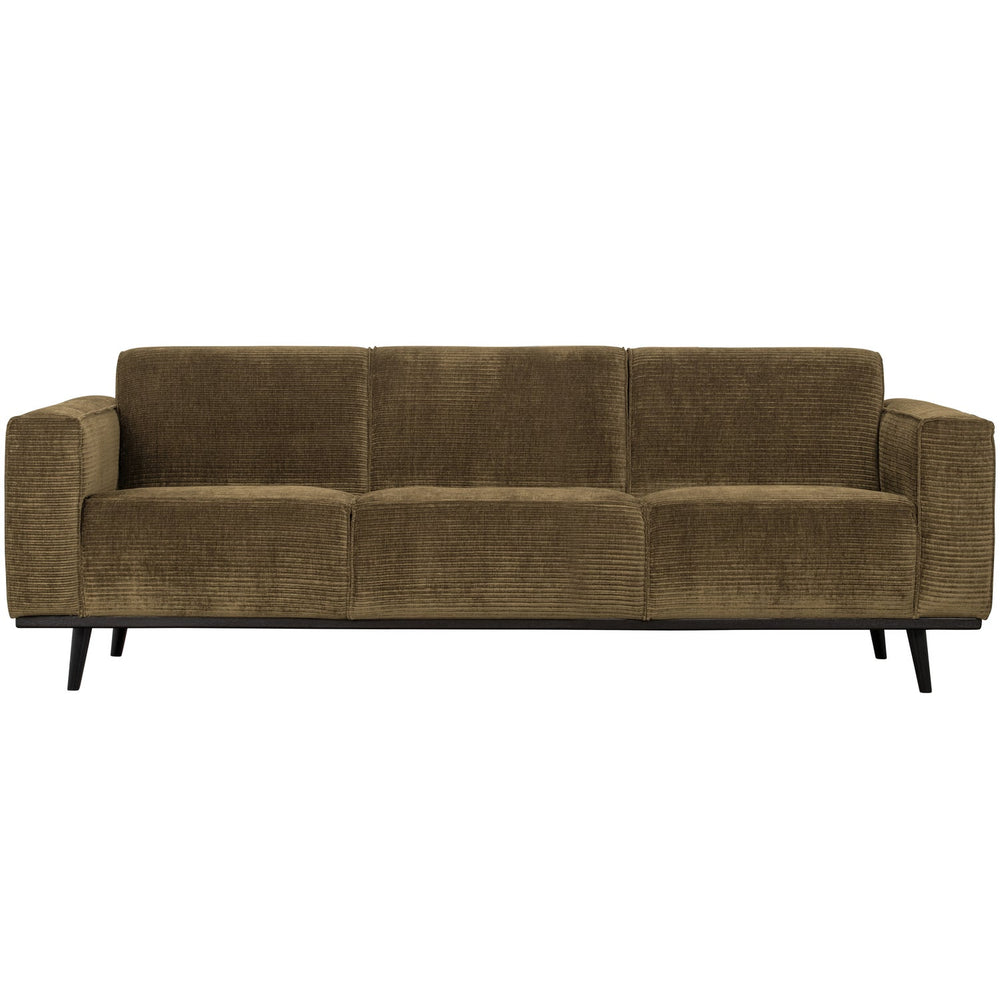 Sofa STATEMENT 3-vietė 230 cm, alyvuogių žalumos reljefinė tekstūra