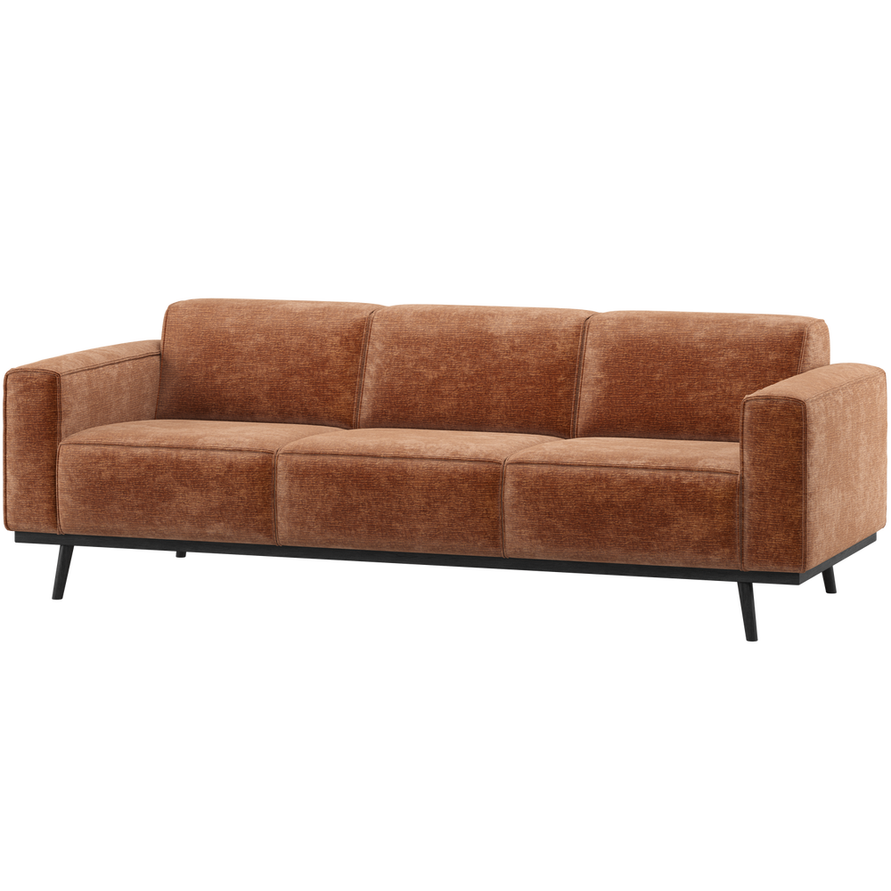 Sofa STATEMENT 3-vietė 230 cm šenilo veliūras terra