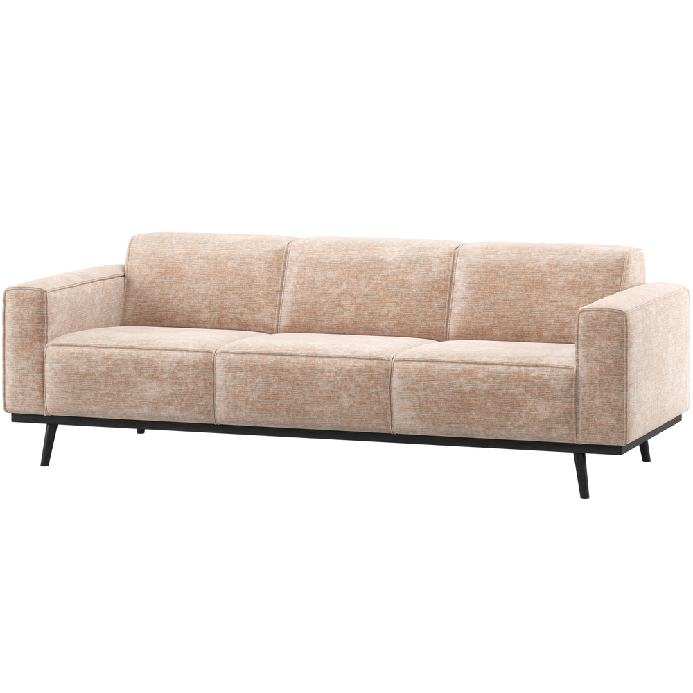 Sofa STATEMENT 3-vietė 230 cm šenilo veliūras natūralus
