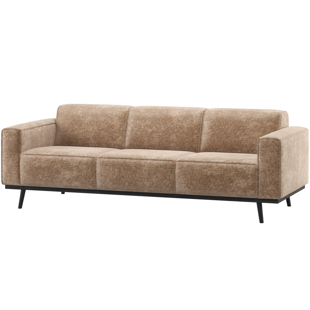 Sofa STATEMENT 3-vietė 230 cm šenilo veliūras taupe