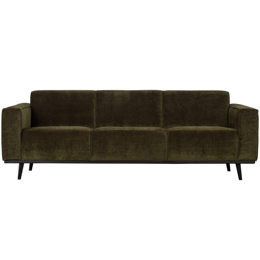 Sofa STATEMENT 3-vietė 230 cm, reljefinė šilta žalia