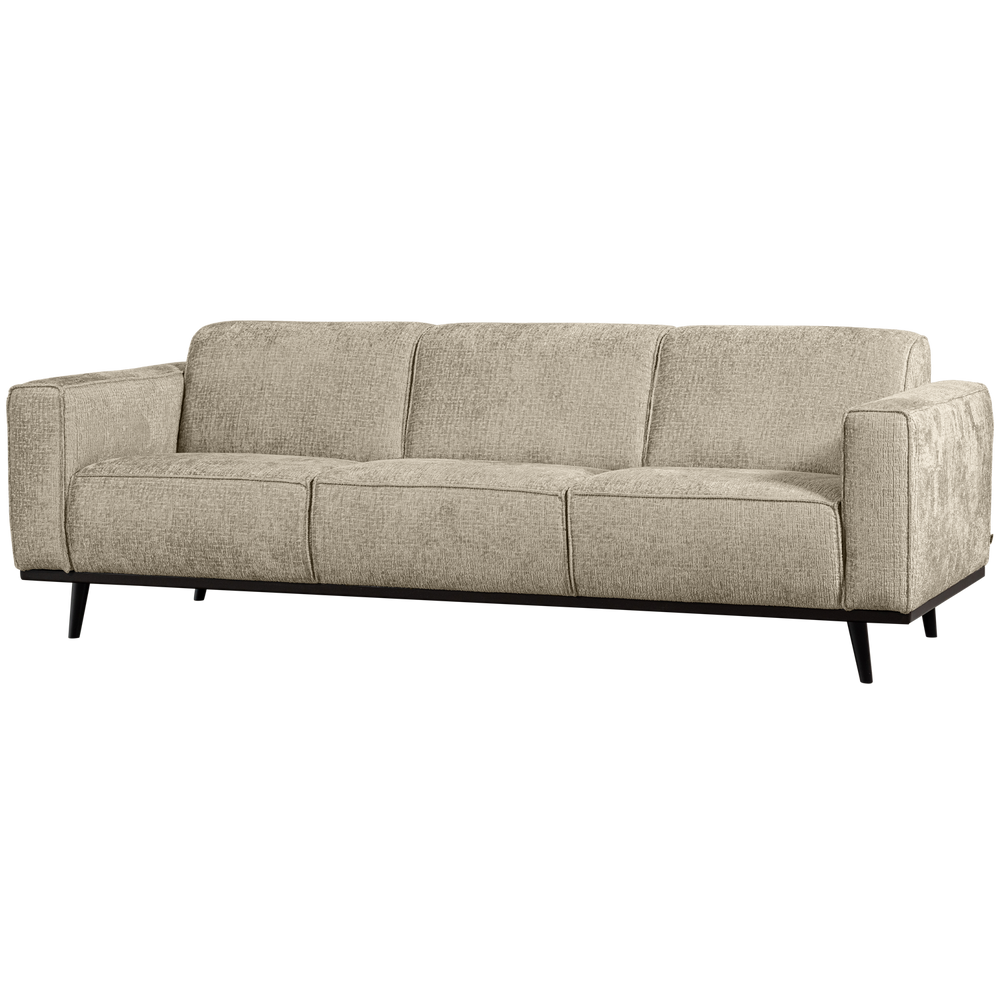 Sofa STATEMENT 3-vietė 230 cm, struktūrinis veliūras kviečių laukas