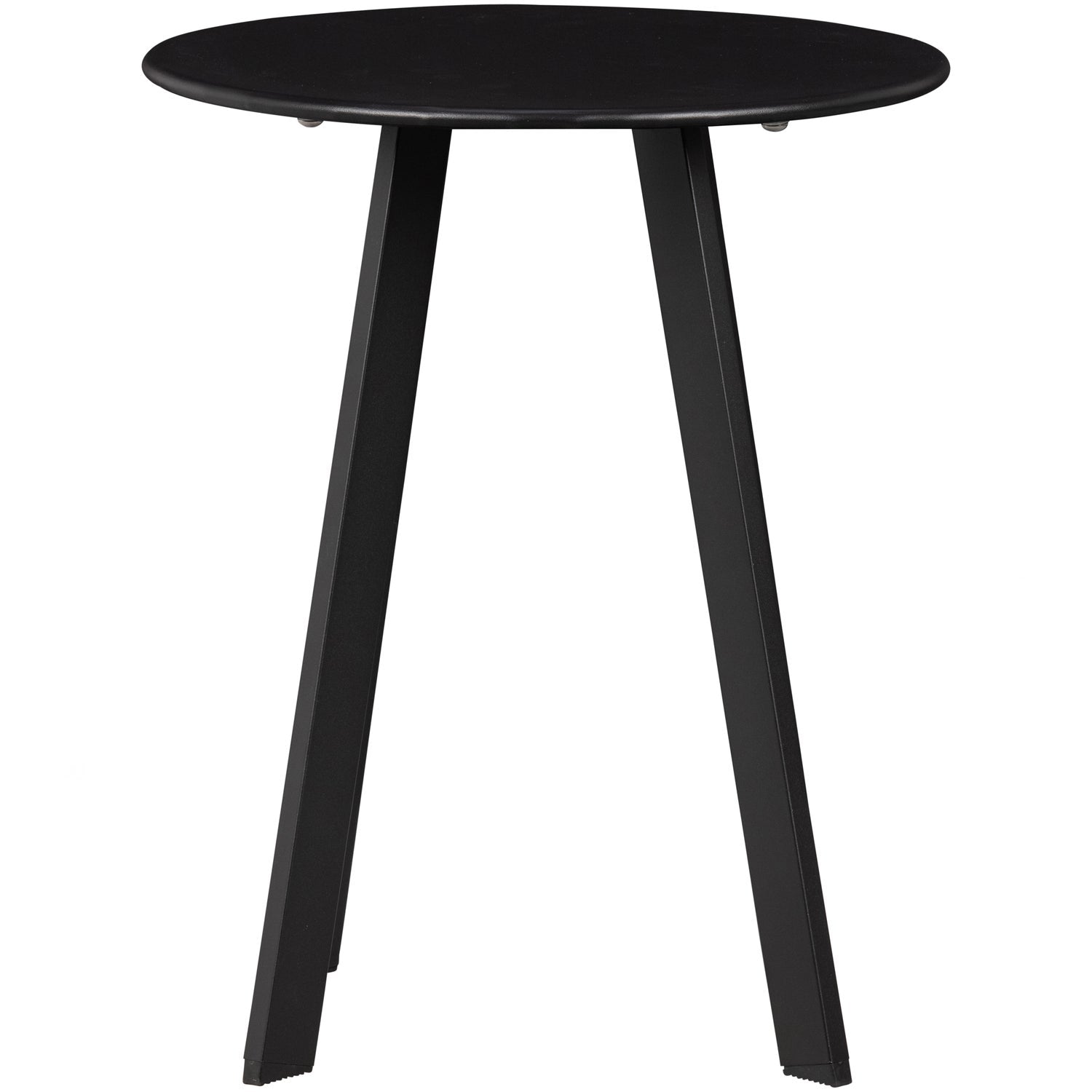 Šoninis staliukas FER sodo Ø40 cm, metalas juodas