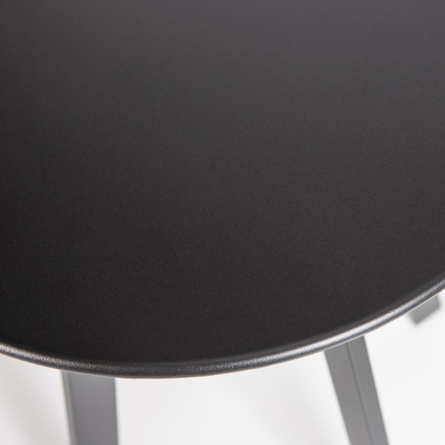 Šoninis staliukas FER sodo Ø40 cm, metalas juodas