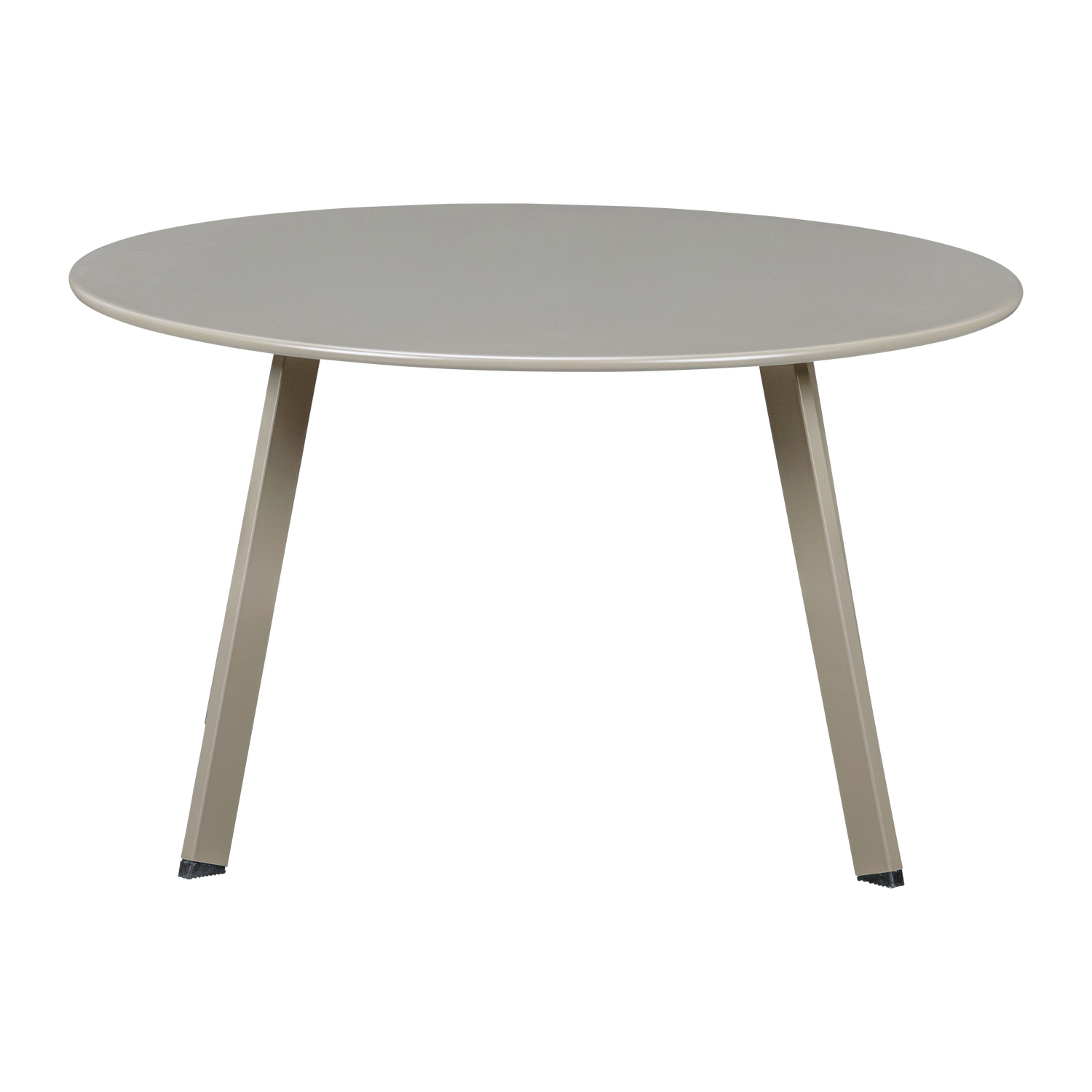 Sodo šoninis staliukas FER, Ø70 cm metalas smėlio