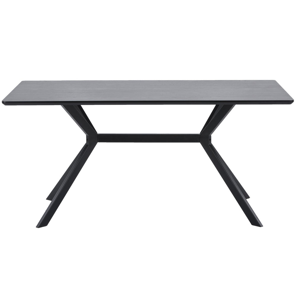 Stačiakampis stalas BRUNO, juodas MDF 200x90 cm