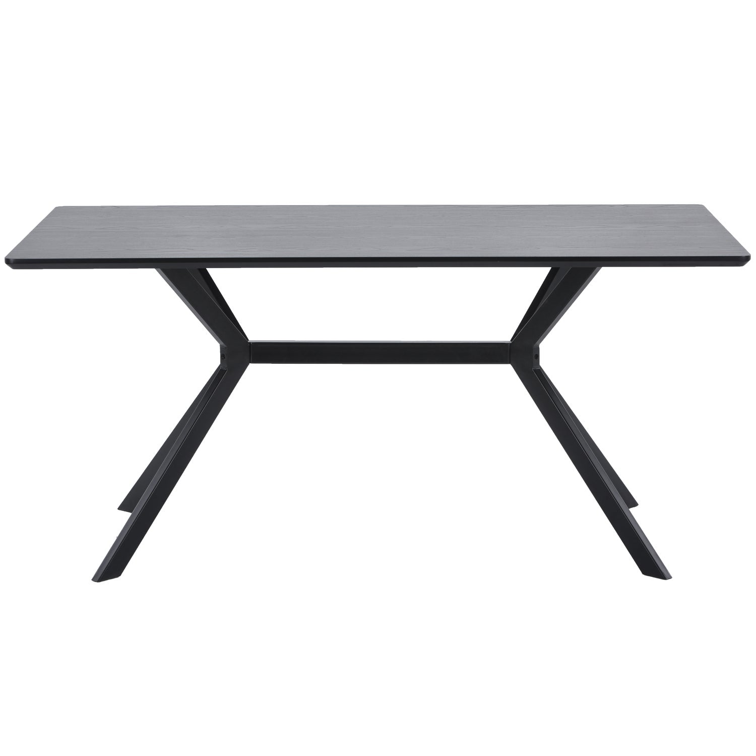 Stačiakampis stalas BRUNO, juodas MDF 200x90 cm