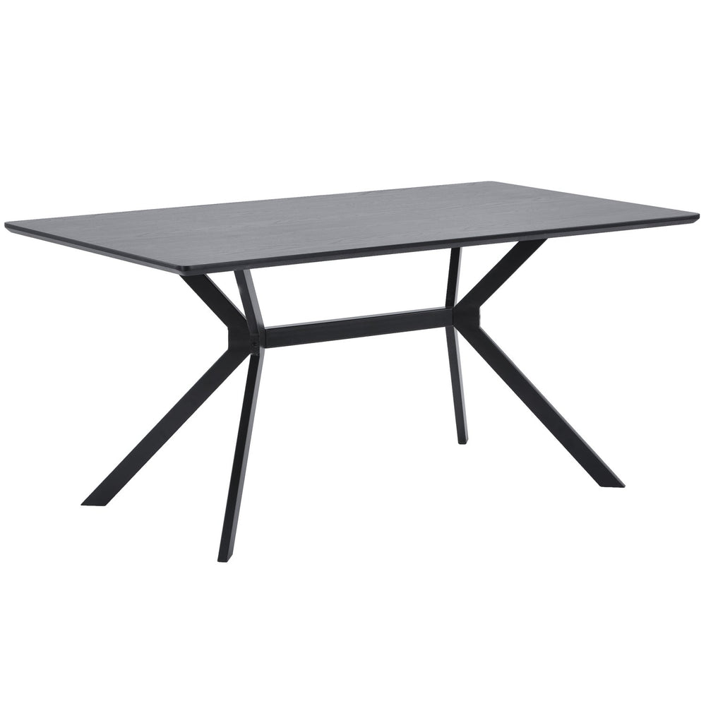 Stačiakampis stalas BRUNO, juodas MDF 200x90 cm