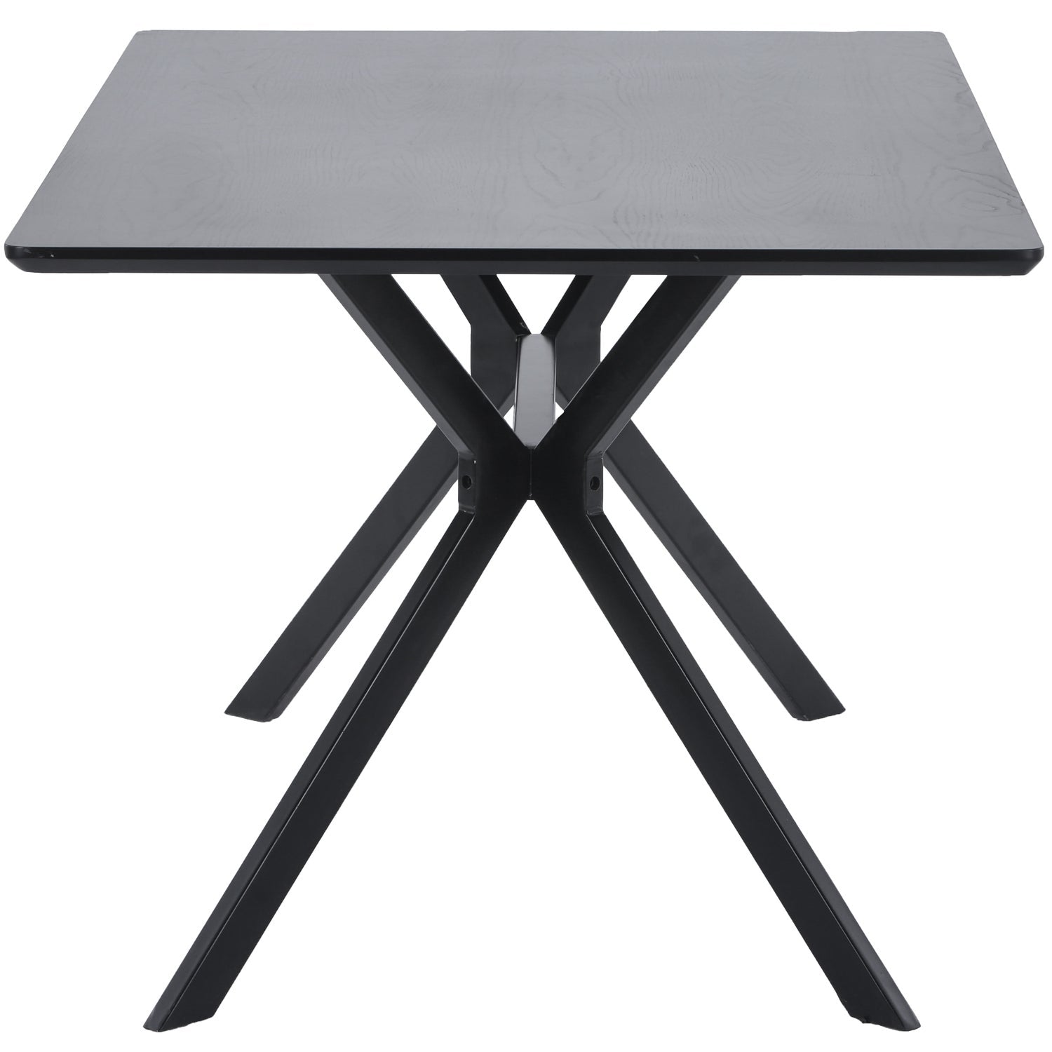 Stačiakampis stalas BRUNO, juodas MDF 160x90 cm